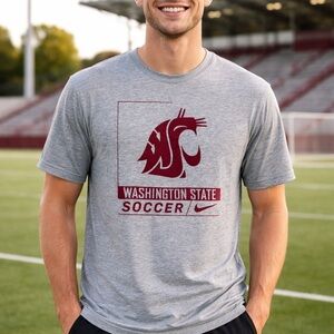 Nike Washington State Cougars Soccer SMALL T-Shirt Tee Dri-FIT